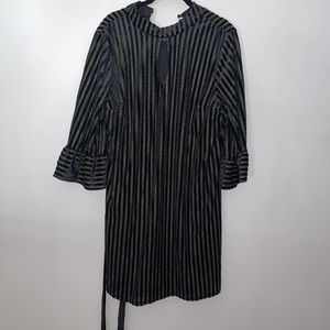 Black and Silver ModCloth Dress Size L NWT